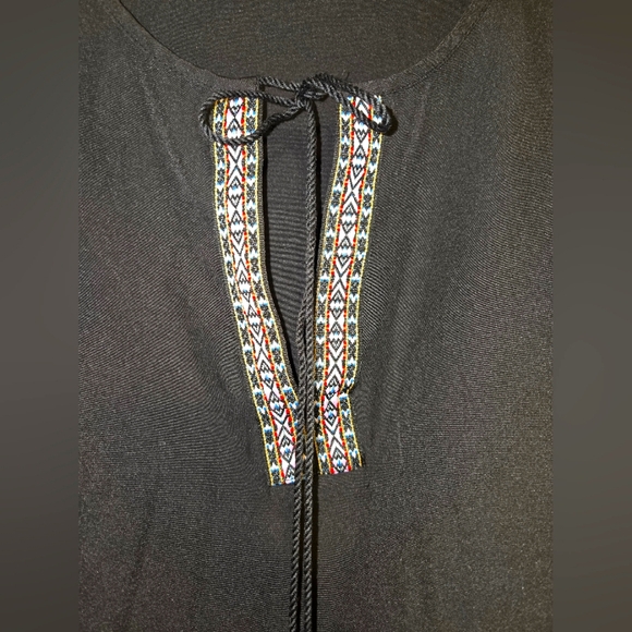 SHEIN Lune Women's L Boho Tassel Tie Tunic Dress - Picture 3 of 12